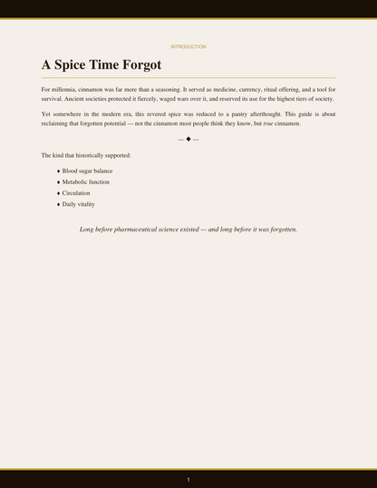 The Lost Spice